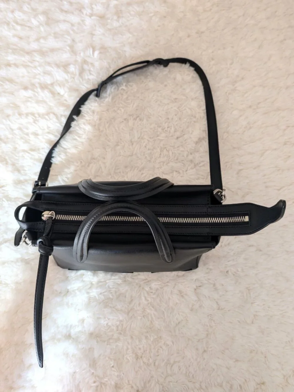 NWT 3.1 Phillip Lim Ames Small Patchwork Satchel (color: black)